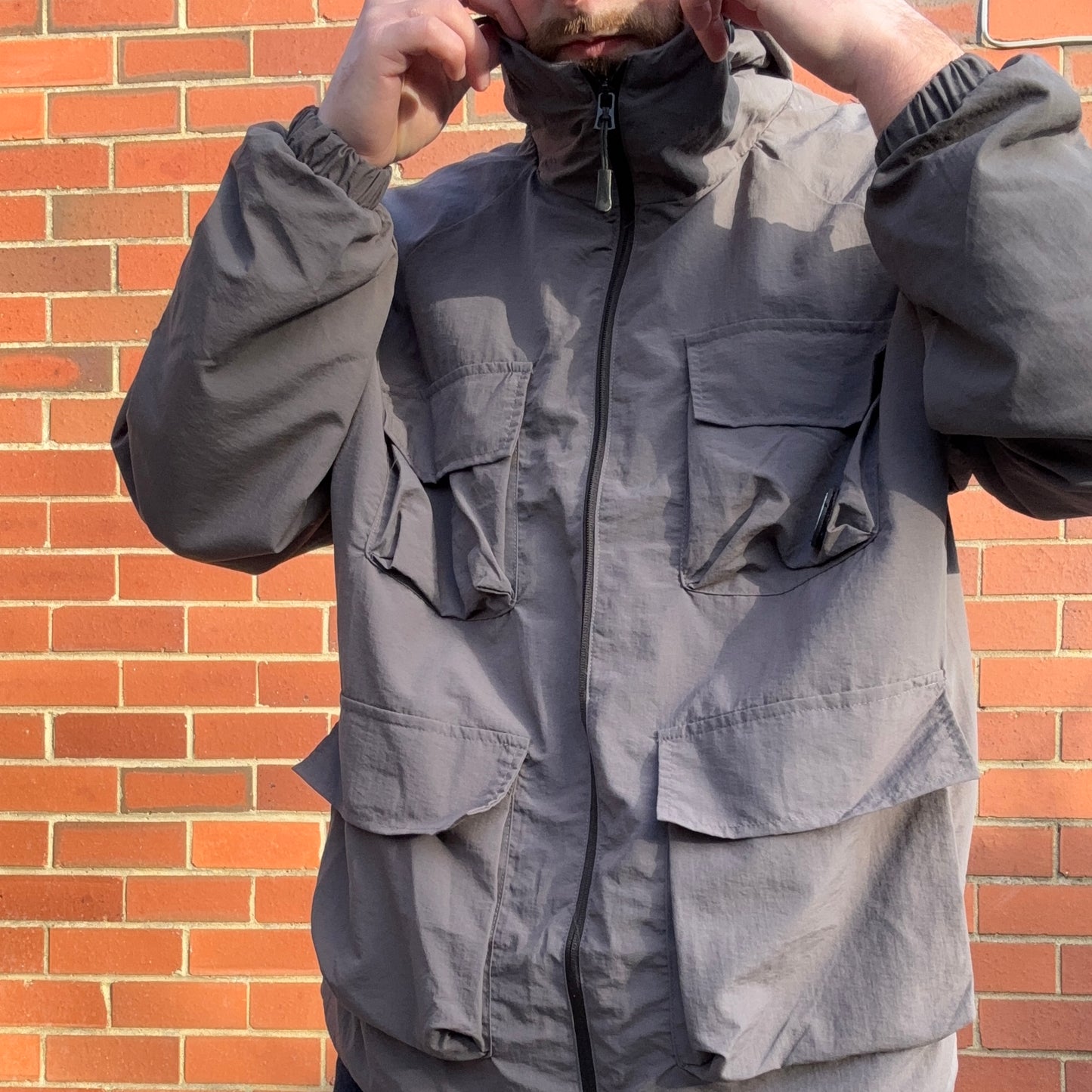 🎸CHR RiffWear Utility Jacket Grey (Oversized)