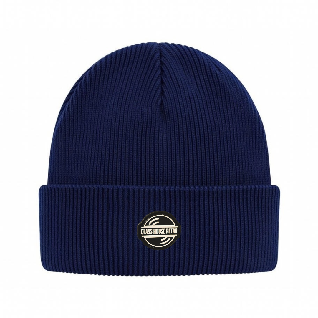 CHR Short Cuffed Navy Beanie