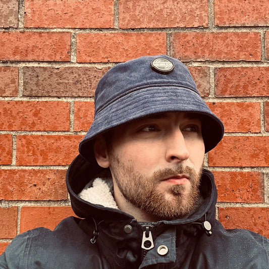 CR-90 Cord Bucket Hat // Navy
