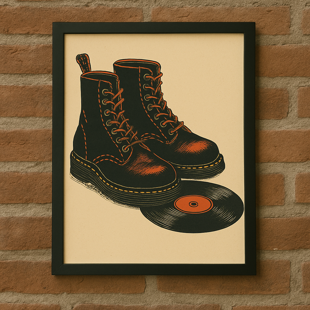 Doc Martens Vinyl Record Print