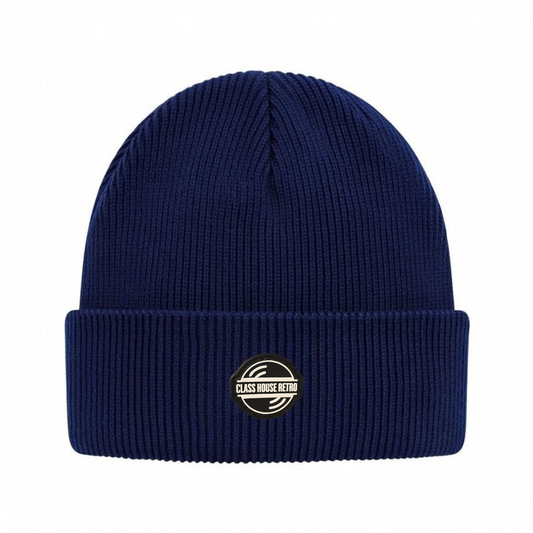 CHR Short Cuffed Navy Beanie
