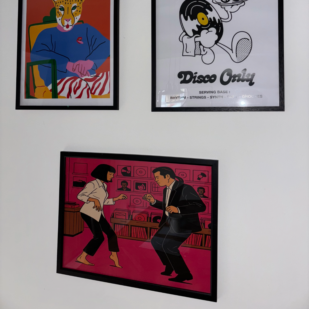 Pulp Fiction Dance Scene Art Print (Vinyl Record Store)