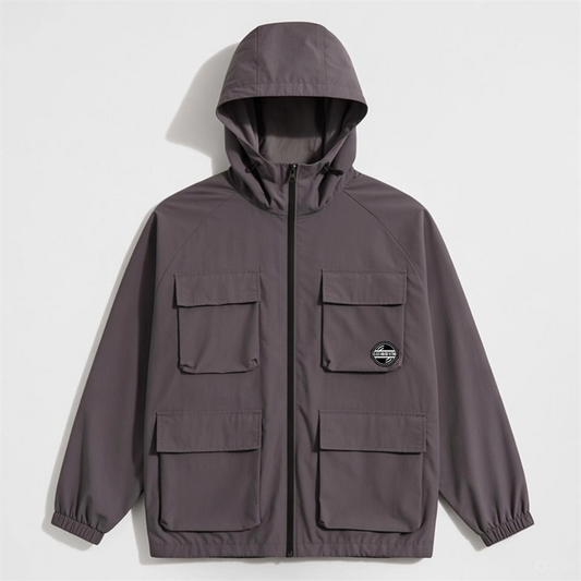 🎸CHR RiffWear Utility Jacket Grey (Oversized)